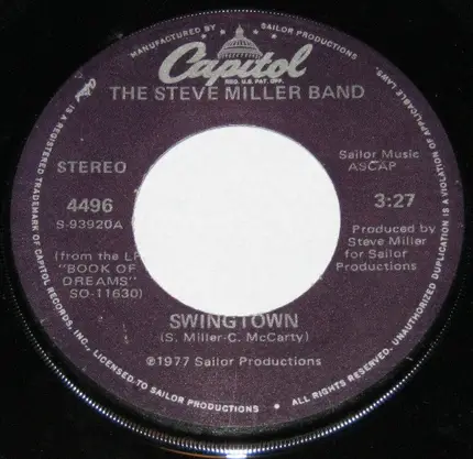 Steve Miller Band - Swingtown