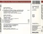 CD - Steve Reich / John Adams - The San Francisco Symphony Orchestra / Edo De Waart - Variations For Winds, Strings And Keyboards / Shaker Loops