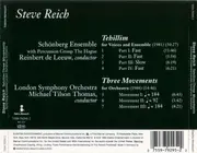 CD - Steve Reich - Tehillim / Three Movements