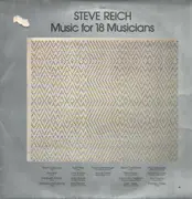 LP - Steve Reich - Music For 18 Musicians - 1st Press on green ECM 1129