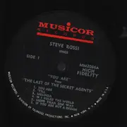 LP - Steve Rossi - Sings 'You Are' From 'The Last Of The Secret Agents' - Mono