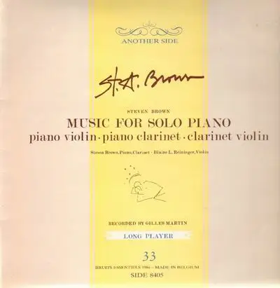 Steven Brown - Music for Solo Piano