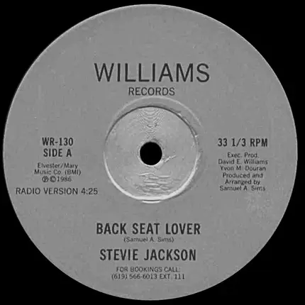 Stevie Jackson - Back Seat Lover