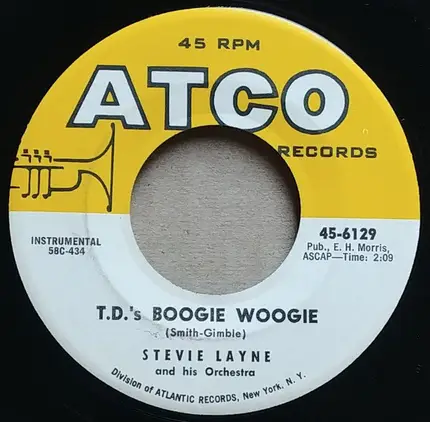 Stevie Layne And His Orchestra - Ja Da Cha Cha / T. D.'s Boogie Woogie
