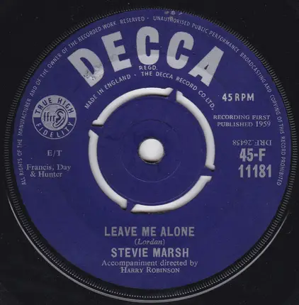 Stevie Marsh - If You Were The Only Boy In The World