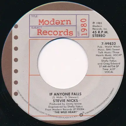 Stevie Nicks - If Anyone Falls