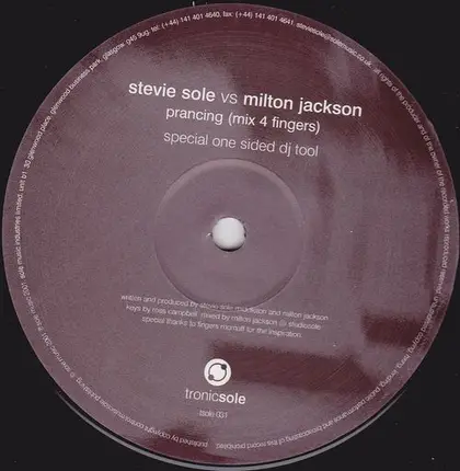 Stevie Sole Middleton, Milton Jackson - Prancin (Mix 4 Fingers)