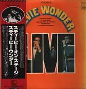 LP - Stevie Wonder - Live - OBI + Insert ; Textured