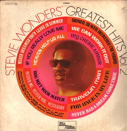 Stevie Wonder - The Best Of Stevie Wonder - Greatest Hits Volume 2