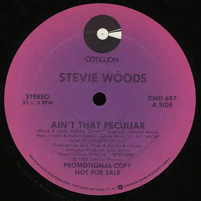 Stevie Woods - Ain't That Peculiar / State Of Our Affair