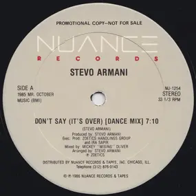 Stevo Armani - Don't Say (It's Over)