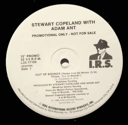 Stewart Copeland & Adam Ant - Out Of Bounds