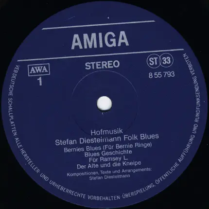 Stefan Diestelmann Folk Blues Band - Hofmusik