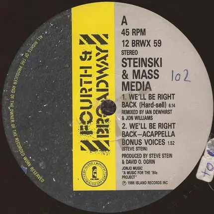 Steinski & Mass Media - We'll Be Right Back (Hard Sell)