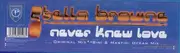 12inch Vinyl Single - Stella Browne - Never knew love