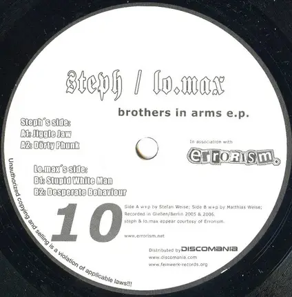 Steph / Lo.max - Brothers In Arms E.P.