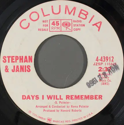 Stephan & Janis - Days I Will Remember