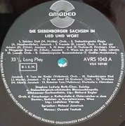 LP - Stephan-Ludwig Roth-Chor-Setterich , Siebenbürgisch-Sachsische Blasmusikkapelle Elixhausen-Sachsenh - Die Siebenbürger Sachsen In Lied Und Wort