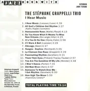 CD - Stéphane Grappelli Trio - I Hear Music