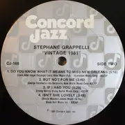 LP - Stéphane Grappelli - Vintage 1981