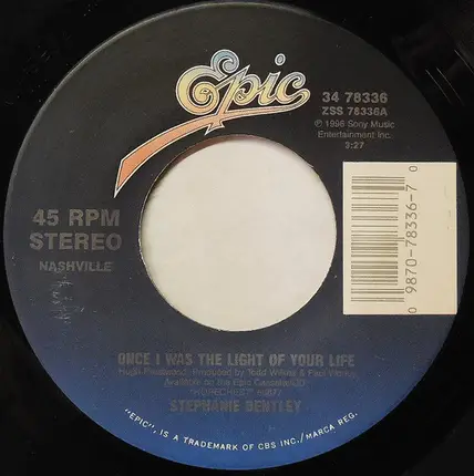 Stephanie Bentley - Once I Was The Light Of Your Life