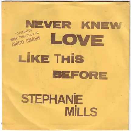 Stephanie Mills - Never Knew Love Like This Before