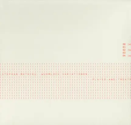 Stephan Mathieu - Wurmloch Variationen