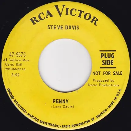 Stephen Allen Davis - Penny / Laugh A Little, Cry A Lot