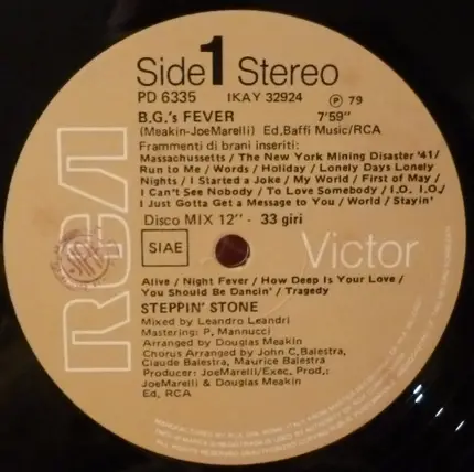 Steppin' Stone - B.G.'s Fever