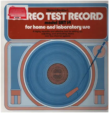 Stereo Test Record - Stereo Test Record - Model SRT 14-A (For Home And Laboratory)