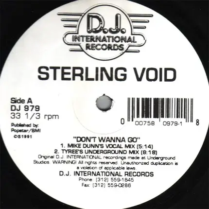 Sterling Void - Don't Wanna Go