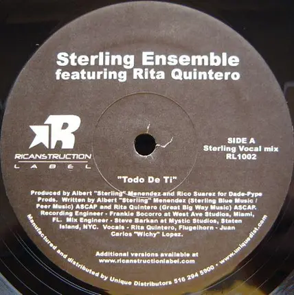 Sterling Ensemble Featuring Rita Quintero - Todo De Ti