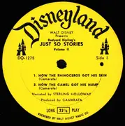 LP - Walt Disney - Rudyard Kipling's Just So Stories Volume 2
