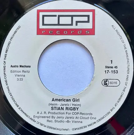 Stian Rigby - American Girl