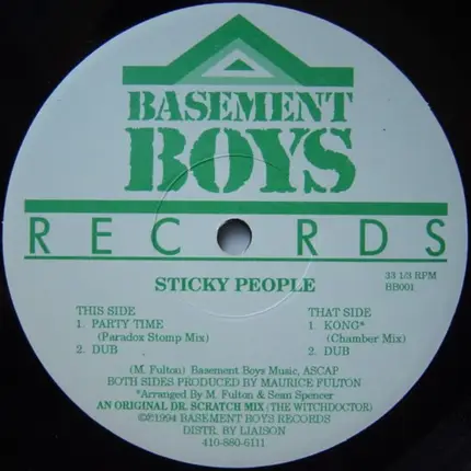 Sticky People - Party Time / Kong