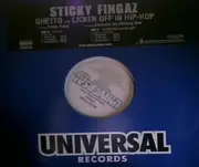 12'' - Sticky Fingaz Feat. Petey Pablo & Columbo The Shining Star - Ghetto / Licken Off In Hip-Hop - Promo