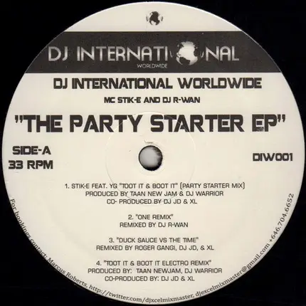 Stik-E And R-Wan - The Party Starter EP