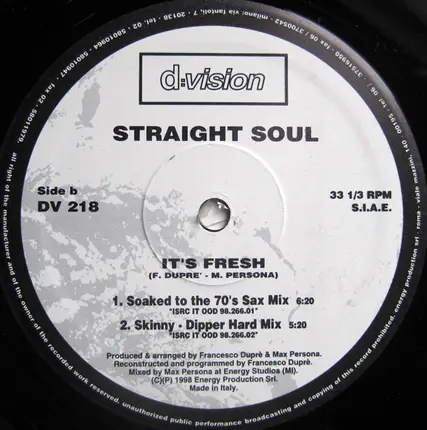 Straight Soul - Luv Is The Msg / It's Fresh