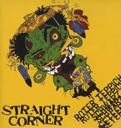 STRAIGHT CORNER - ROTER TEPPICH SCHWARZ