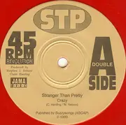 7inch Vinyl Single - Stranger Than Pretty - Crazy / Flat World - Red Translucent
