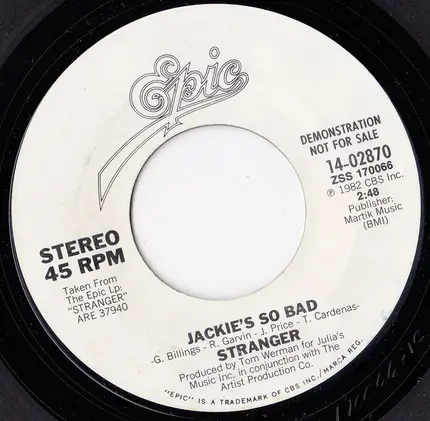Stranger - Jackie's So Bad