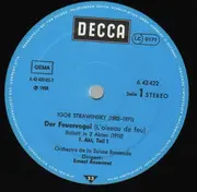 LP - Strawinsky - Der Feuervogel,, Orch de la Suisse Romande, Ansermet - gatefold sleeve