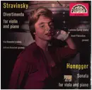 10'' - Stravinsky / Honegger - Divertimento for violin and piano / Sonata for viola and piano