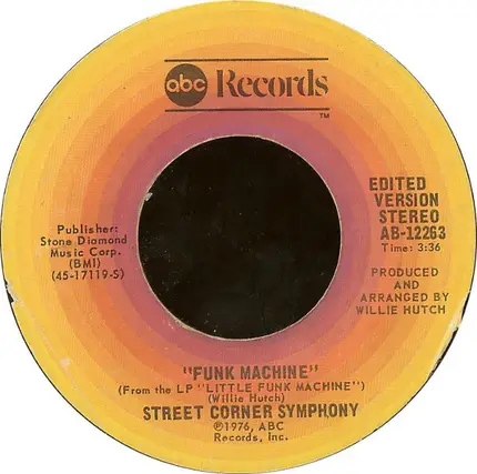 Street Corner Symphony - Funk Machine / Come On Baby (Dance With Me)