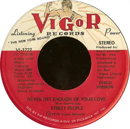 Street People - Never Get Enough Of Your Love