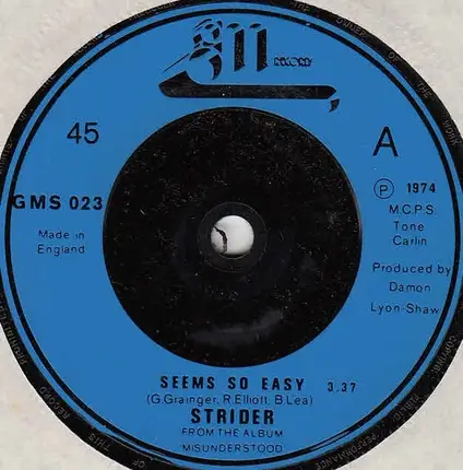 Strider - Seems So Easy