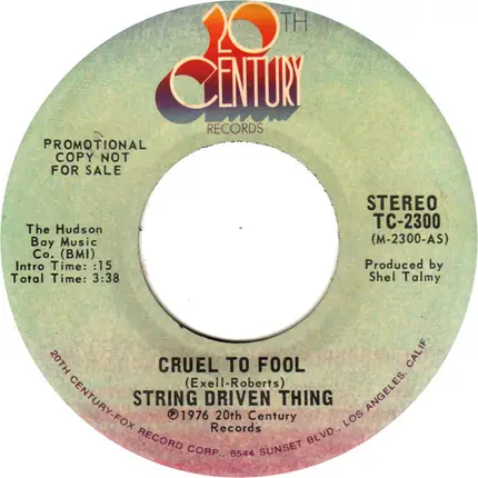 String Driven Thing - Cruel To Fool
