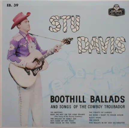 Stu Davis - Boothill Ballads And Songs Of The Cowboy Troubador