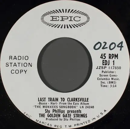 Stu Phillips Presents The Golden Gate Strings - I'm A Believer
