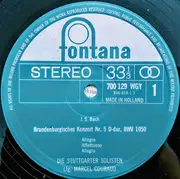 Double LP - Stuttgarter Solisten - Bach - Brandenburgische Konzerte Nr. 3 - 4 - 5